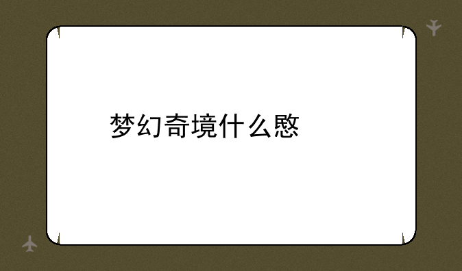 梦幻奇境什么意思