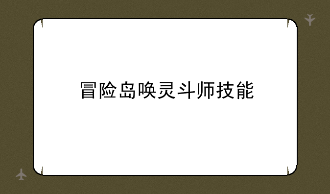 冒险岛唤灵斗师技能