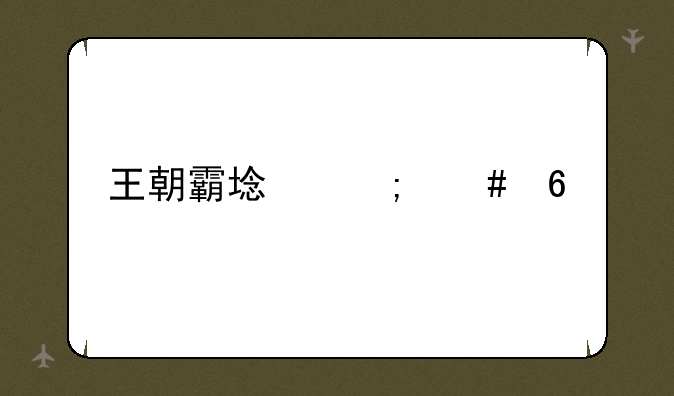 王朝霸域怎么升级快