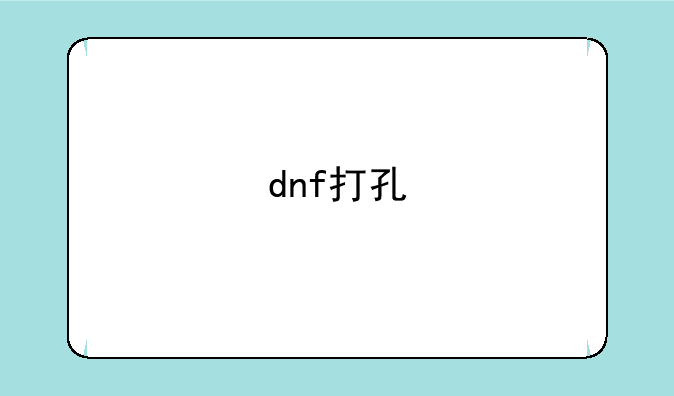 dnf打孔