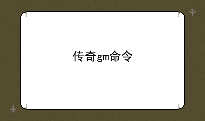 传奇gm命令